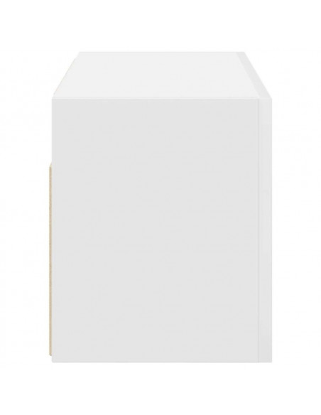 Mobile da Bagno a Parete Bianco 60x25x30cm in Legno Multistrato