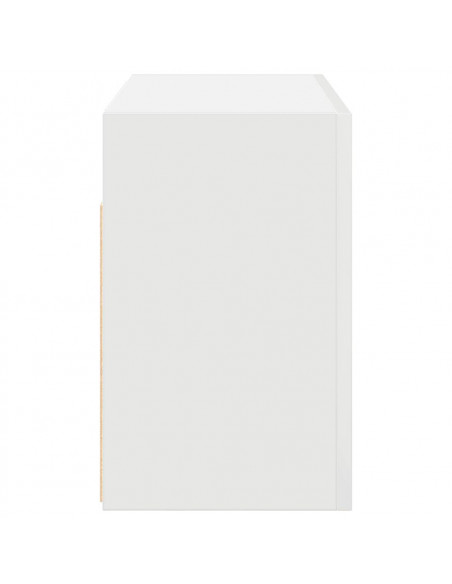 Mobile da Bagno a Parete Bianco 60x25x40cm in Legno Multistrato