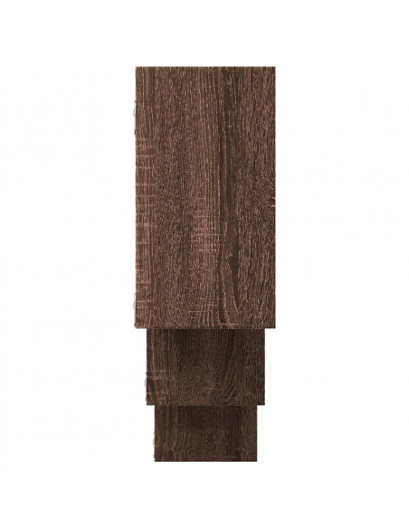 Mensola a Muro Rovere Marrone 159x18x66 cm in Truciolato