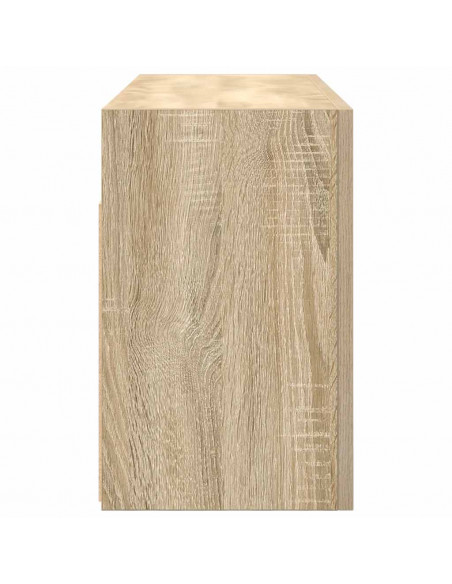 Mobile da Bagno a Parete Rovere Sonoma 80x25x40 cm Truciolato