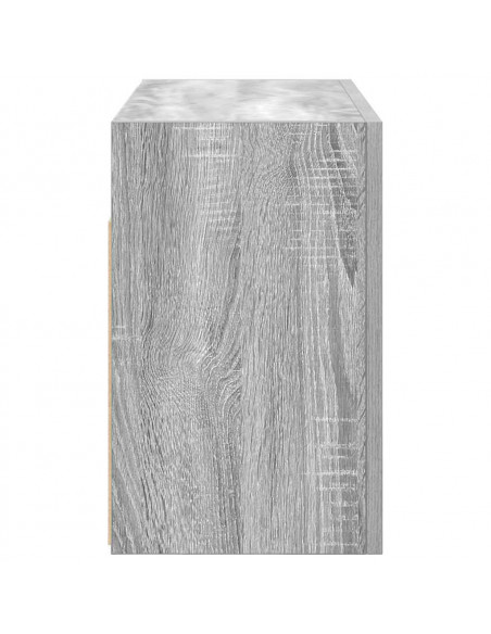 Mobile da Bagno Grigio Sonoma 60x25x40 cm in Legno Multistrato