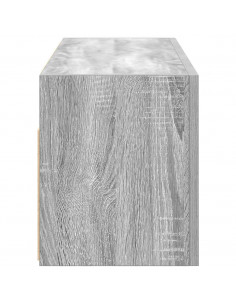 Mobile da Bagno Grigio Sonoma 80x25x30 cm in Legno Multistrato