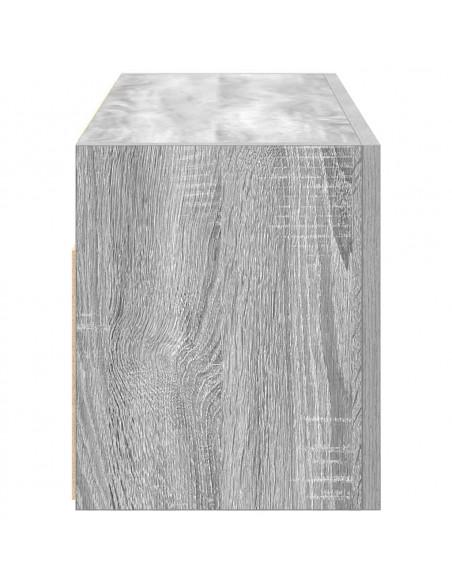 Mobile da Bagno Grigio Sonoma 80x25x30 cm in Legno Multistrato