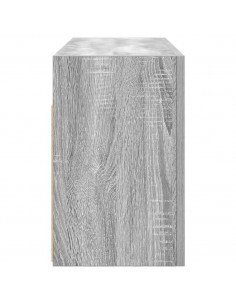 Mobile da Bagno Grigio Sonoma 80x25x40 cm in Truciolato