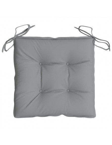 Cuscini per Sedia 2 pz Grigi 40x40x7 cm in Tessuto Oxford