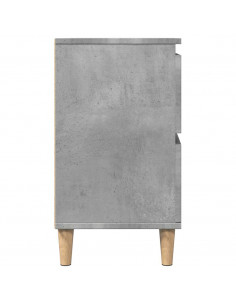 Mobile Lavabo Grigio Cemento 80x33x60 cm in Legno Multistrato