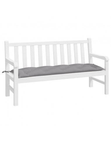 Cuscino per Panca Grigio 150x50x7 cm in Tessuto Oxford