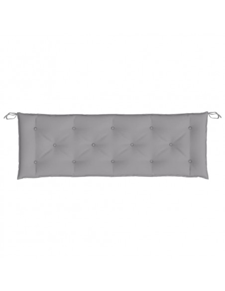 Cuscino per Panca Grigio 150x50x7 cm in Tessuto Oxford