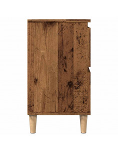 Mobile Lavabo Legno Antico 80x33x60 cm in Legno Multistrato