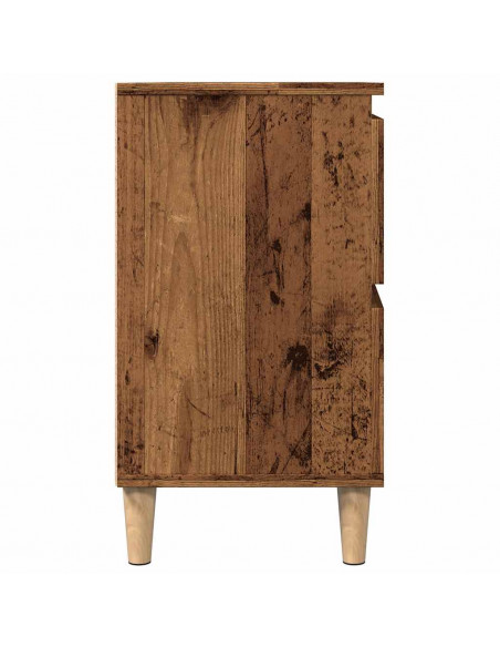Mobile Lavabo Legno Antico 80x33x60 cm in Legno Multistrato