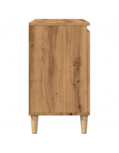 Mobile Lavabo Rovere Artigianale 58x33x60 cm Legno Multistrato
