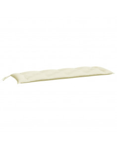 Cuscino per Panca Bianco Crema 150x50x7 cm in Tessuto Oxford 2