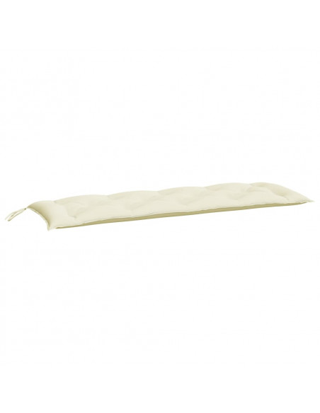 Cuscino per Panca Bianco Crema 150x50x7 cm in Tessuto Oxford