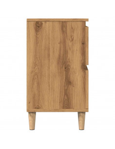 Mobile Lavabo Rovere Artigianale 80x33x60 cm Legno Multistrato