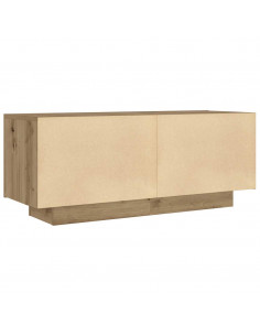 Mobile Porta TV con LED Artigianale 160x35x40 cm in Truciolato