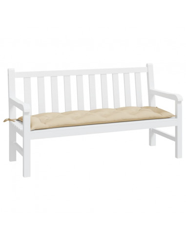 Cuscino per Panca Beige 150x50x7 cm in Tessuto Oxford