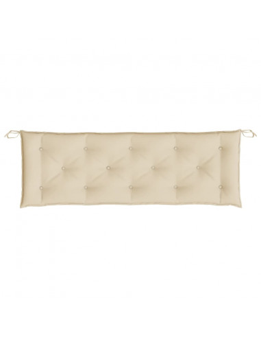 Cuscino per Panca Beige 150x50x7 cm in Tessuto Oxford