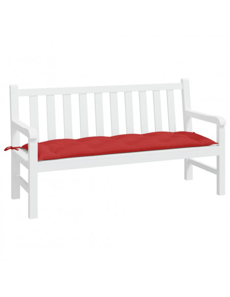 Cuscino per Panca Rosso 150x50x7 cm in Tessuto Oxford