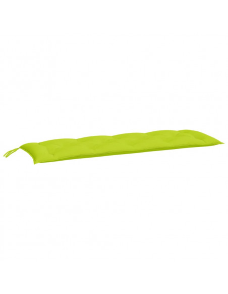 Cuscino per Panca Verde Brillante 150x50x3 cm in Tessuto Oxford