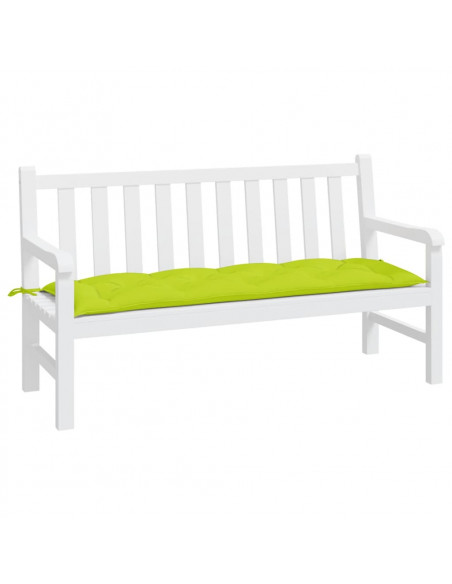 Cuscino per Panca Verde Brillante 150x50x3 cm in Tessuto Oxford