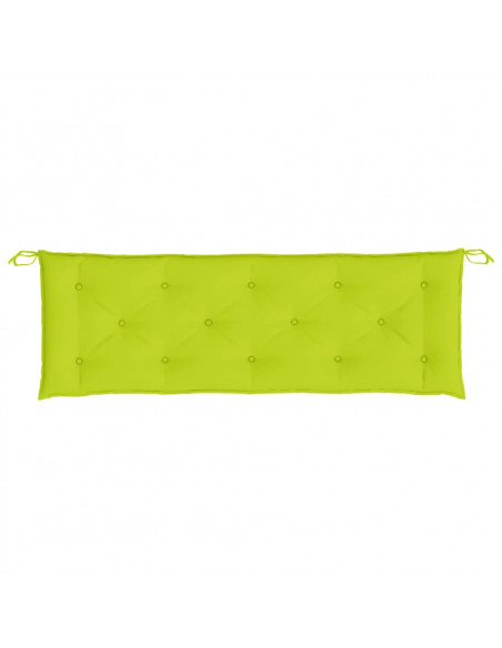 Cuscino per Panca Verde Brillante 150x50x3 cm in Tessuto Oxford