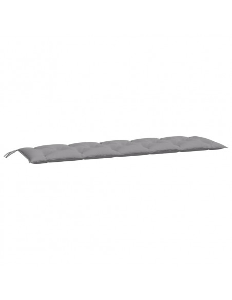 Cuscino per Panca Grigio 180x50x7 cm in Tessuto Oxford