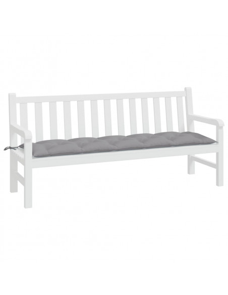 Cuscino per Panca Grigio 180x50x7 cm in Tessuto Oxford