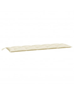 Cuscino per Panca Bianco Crema 180x50x7 cm in Tessuto Oxford 2
