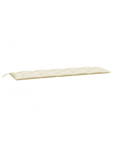 Cuscino per Panca Bianco Crema 180x50x7 cm in Tessuto Oxford