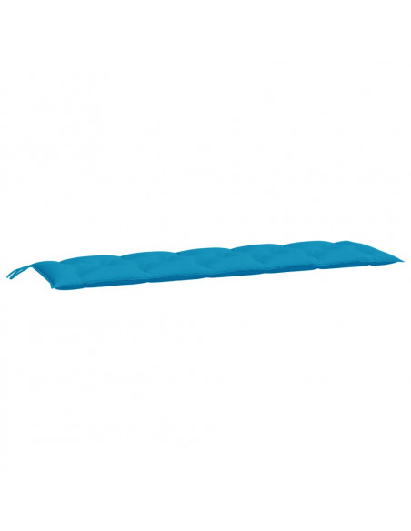 Cuscino per Panca Azzurro 180x50x7 cm in Tessuto Oxford