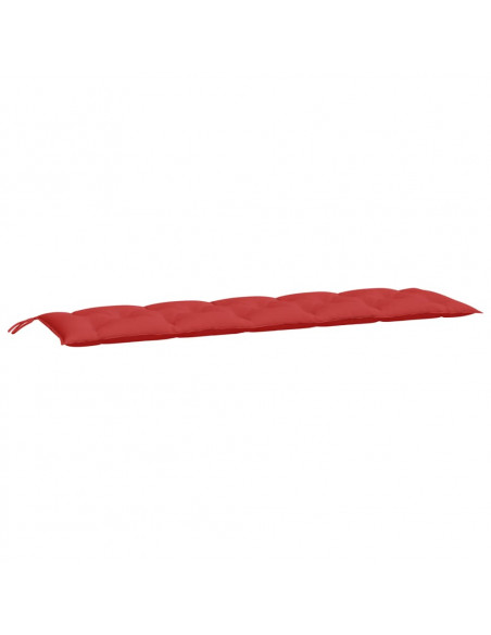 Cuscino per Panca Rosso 180x50x7 cm in Tessuto Oxford