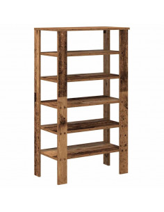 Scarpiera Legno Antico 61x32x105 cm in Truciolato