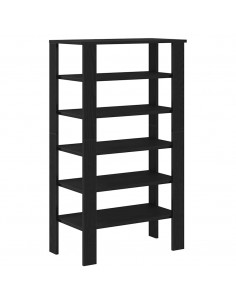 Scarpiera Nera 61x32x105 cm in Truciolato