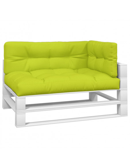 Cuscini per Pallet 3 pz Verde Intenso in Tessuto