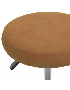 Sgabello da Massaggio in Velluto Marrone