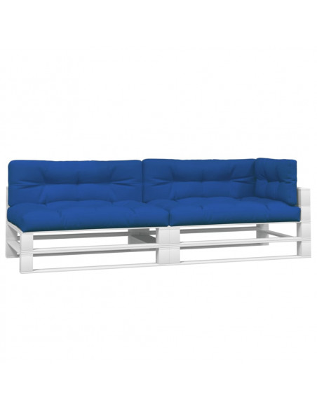 Cuscini per Pallet 5 pz Blu Reale in Tessuto