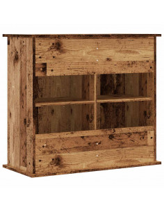 Supporto Acquario 81x36x73 cm in Legno Multistrato Legno Antico