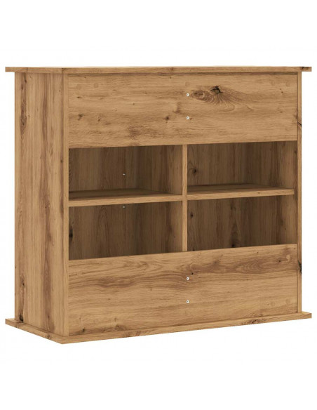 Supporto Acquario 81x36x73 cm Multistrato Rovere Artigianale
