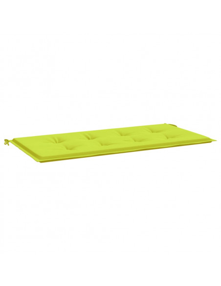 Cuscino per Panca Verde Brillante 120x50x3 cm in Tessuto Oxford