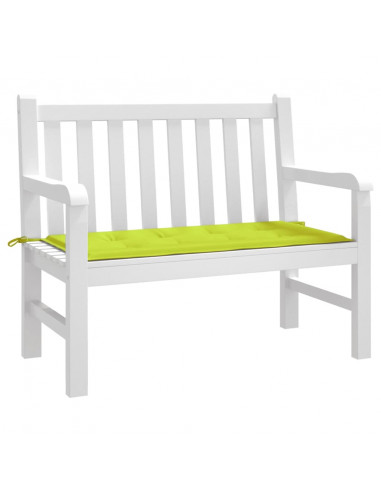 Cuscino per Panca Verde Brillante 120x50x4 cm in Tessuto Oxford