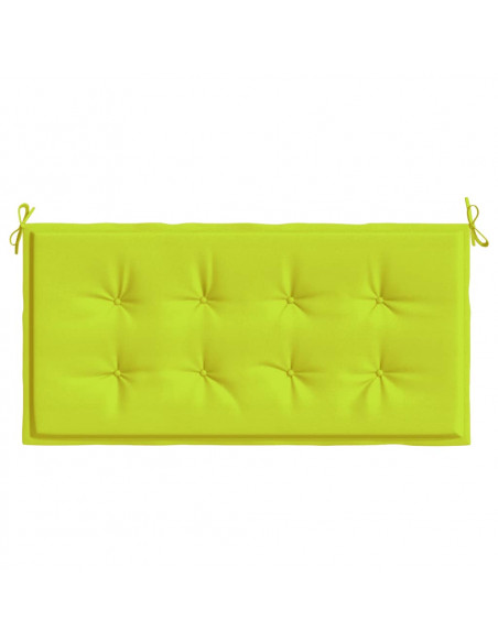 Cuscino per Panca Verde Brillante 120x50x3 cm in Tessuto Oxford