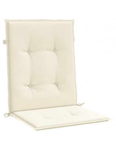 Cuscini per Sedia 6 pz Crema 100x50x3 cm in Tessuto Oxford