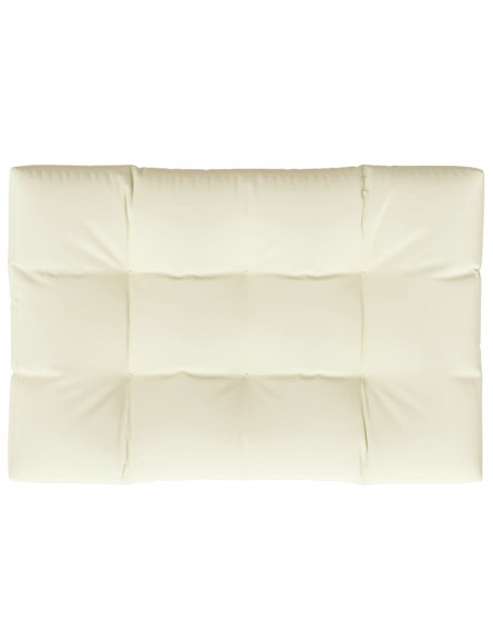 Cuscino per Pallet Crema 120x80x12 cm in Tessuto