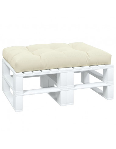 Cuscino per Pallet Crema 120x80x12 cm in Tessuto