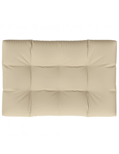 Cuscino per Pallet Beige 120x80x12 cm in Tessuto