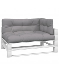 Cuscini per Pallet 3 pz Grigi in Tessuto 2