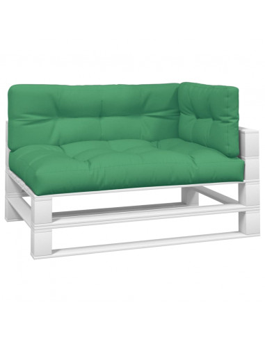 Cuscini per Pallet 3 pz Verdi in Tessuto