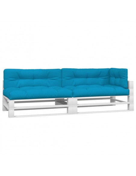 Cuscini per Pallet 5 pz Blu in Tessuto