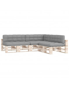 Cuscini per Divano Pallet 7 pz Grigi 2