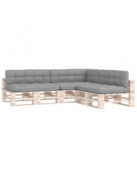 Cuscini per Divano Pallet 7 pz Grigi